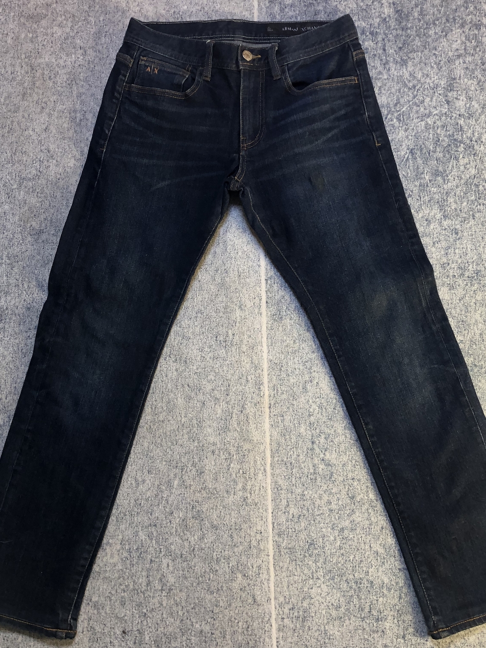 Armani Exchange Men's Slim Jeans - Dark Blue Wash